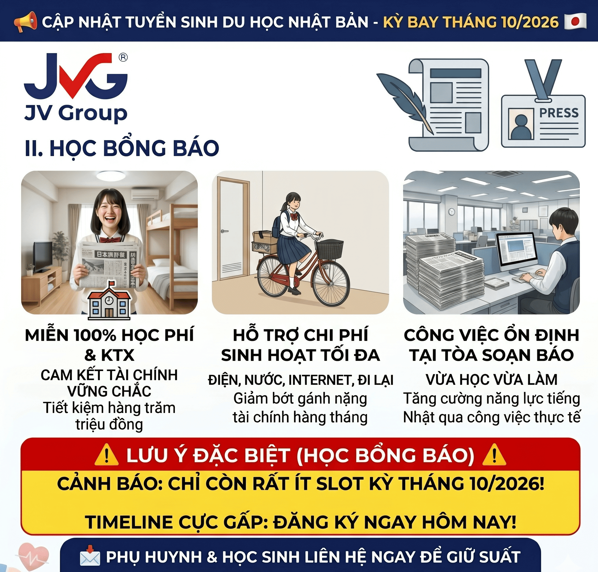 học bổng báo nhật bản