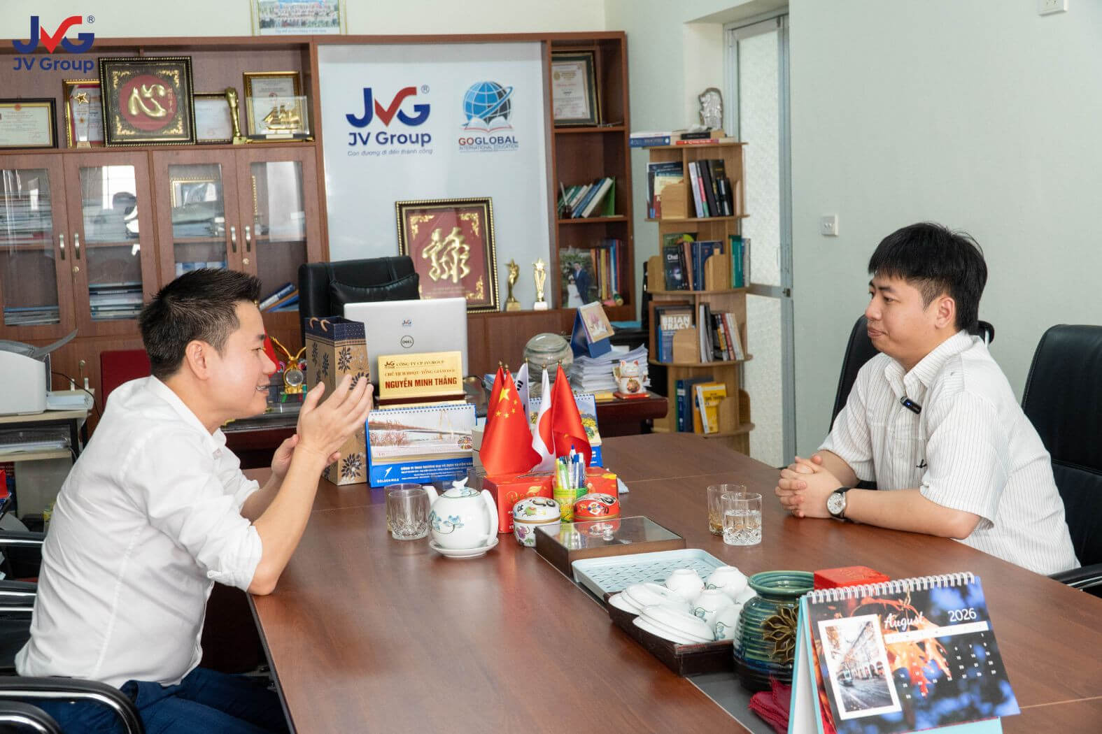 Học viên Tuyên về thăm JVG sau hành trình dài tại Nhật Bản